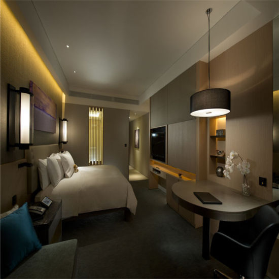 Наборы спальни мебели гостиницы роскошного дела изготовленные на заказ современные деревянные