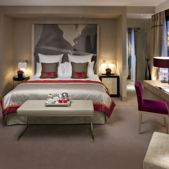 Роскошная высококачественная мебель спальни гостиницы цепи стиля Шератон причудливая