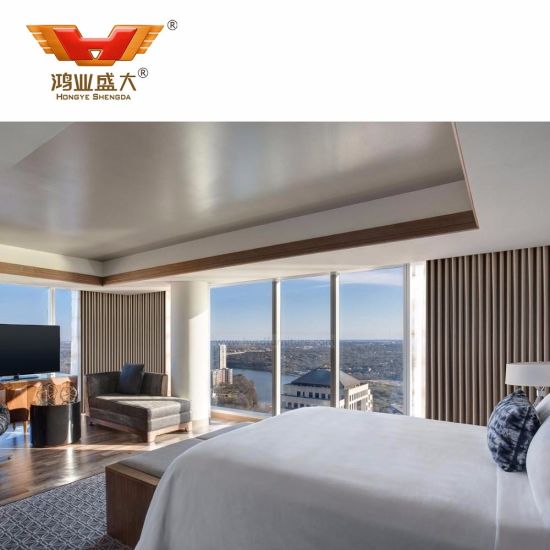 Роскошная спальня, сделанная в Китае, мебель для отелей Star