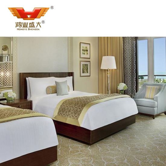 Современный отель роскошная деревянная мебель с одной спальней и кроватью