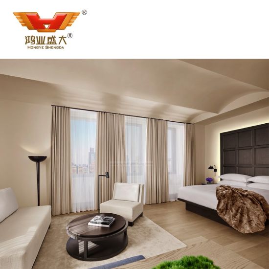 Дизайн мебели гостеприимства спальни профессионального отеля классический