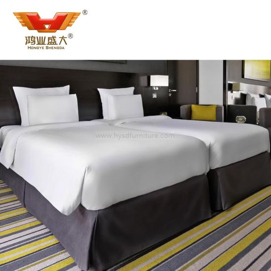 Горячие продажи гостиничных цен с двумя односпальными кроватями Мебель для спальни