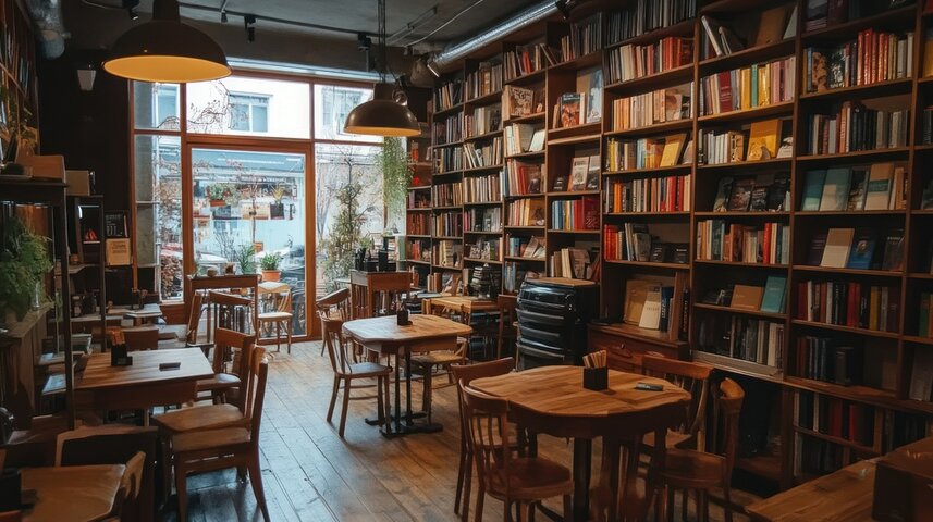 Книжный магазин кафе