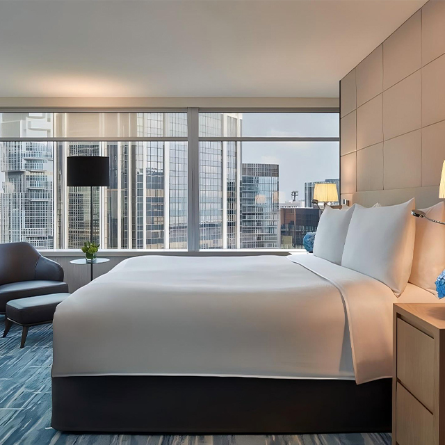 JW Marriott Modern Hotel King Size Bed