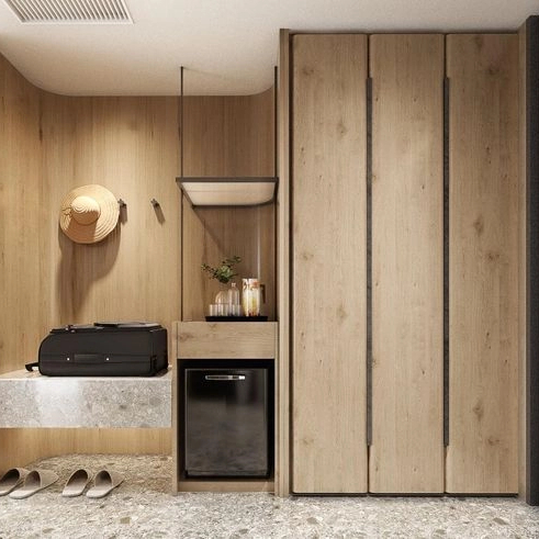 Пользовательский деревянный гардероб для спальни отель Suite Furniture